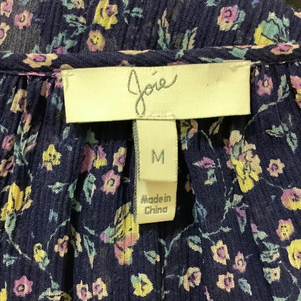 Joie Thistle Floral Sheer Silk Top - Picture 6 of 10